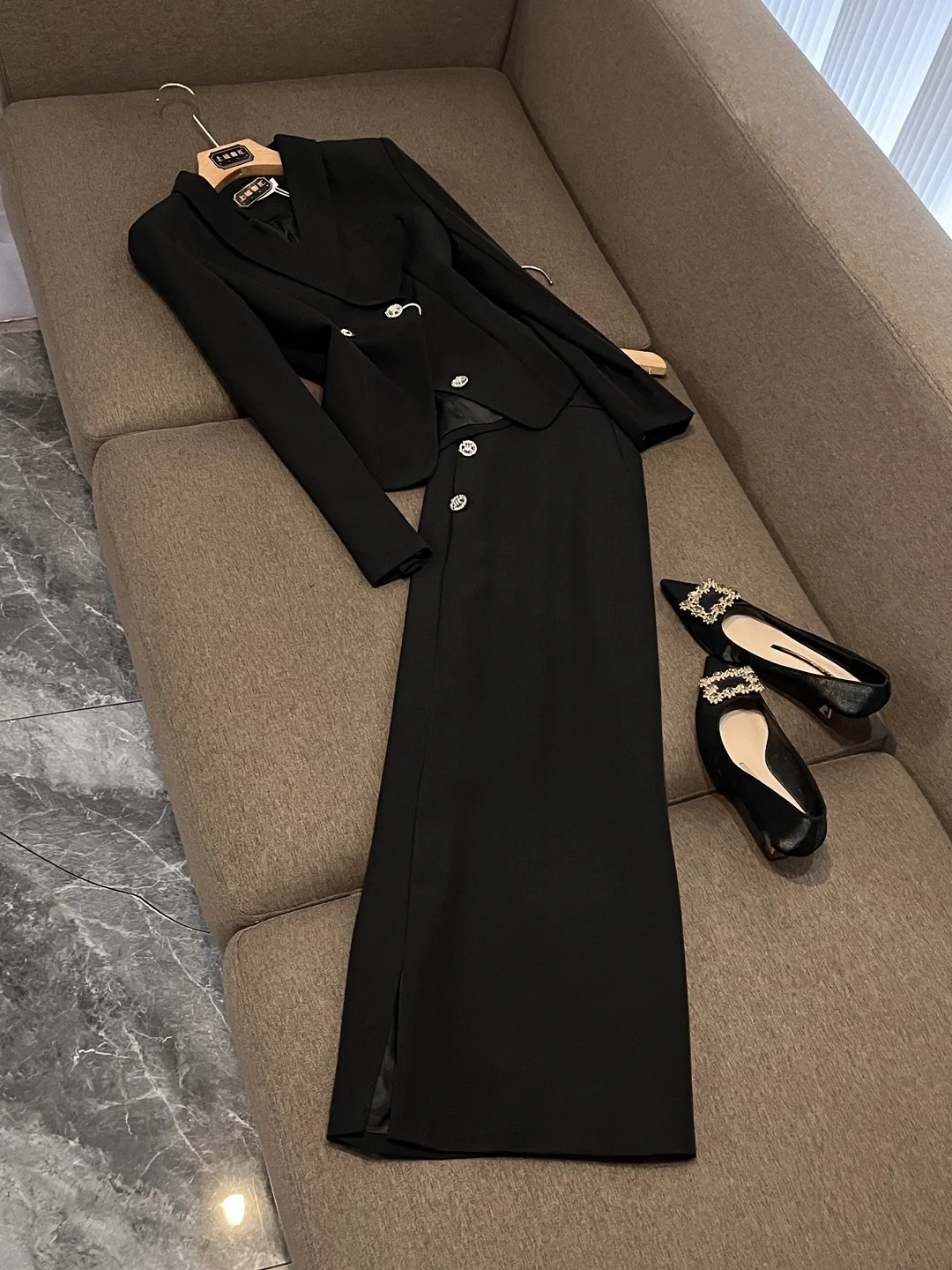 

Официальный комплект делового костюма Ele Bla, высококачественный профессиональный гардероб на выбор для важных случаев, женская мода