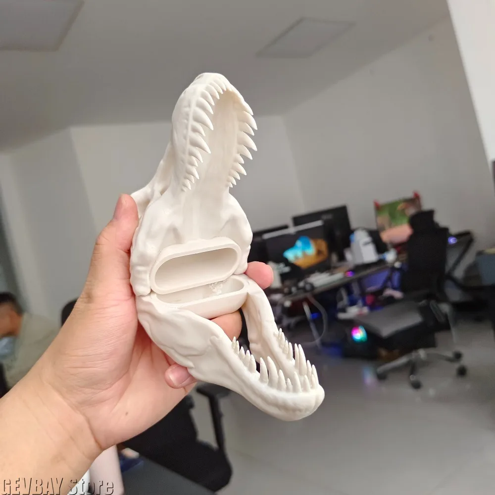 Dinosaur Skull Headphone Shell 3D Printing Material for AirPodsPro 1 2 3 AirPods 4 3