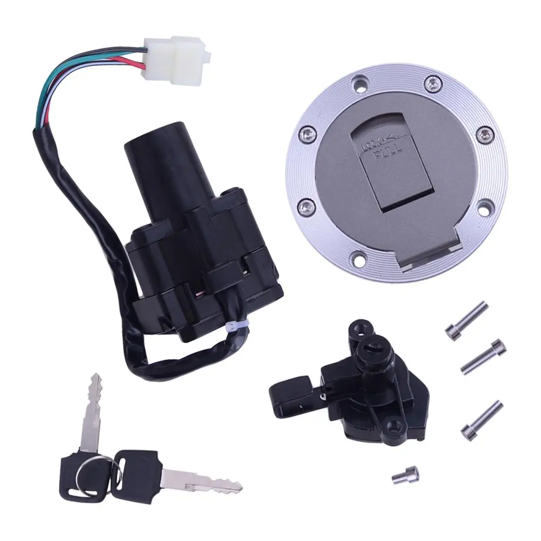 

1 Set Motorcycle Ignition Switch Lock Gas Fuel Cap Key Fit for Yamaha XJR600 XJR400 YZF1000R YZF600R 1997 1998