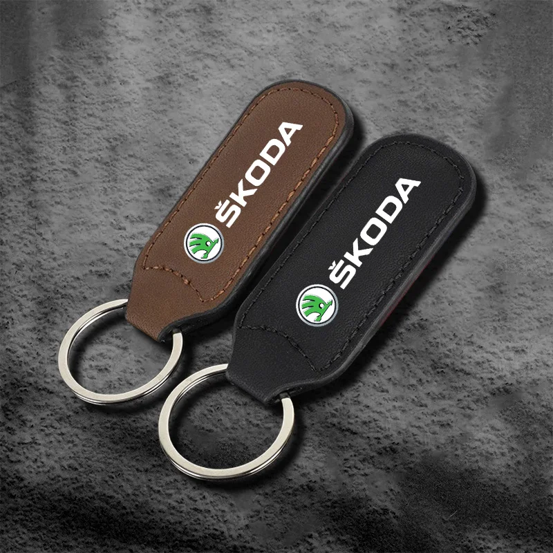 Auto sleutelhanger metalen gesp sleutelringen gesp voor Skoda Octavia Fabia Rapid Superb Kodiaq Scala Karoq Citigo Kamiq Enyaq Mk3 A6 A7 - afbeelding 2