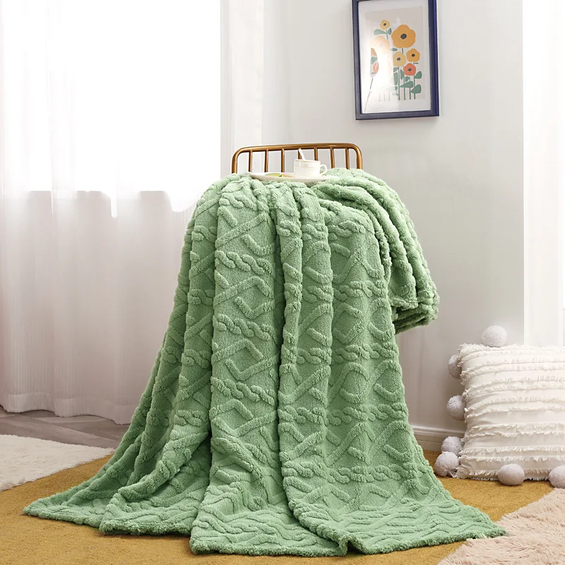 

Skin Tower Plush Blanket Nap Blanket Spring Summer Air Conditioning Cover Blanket