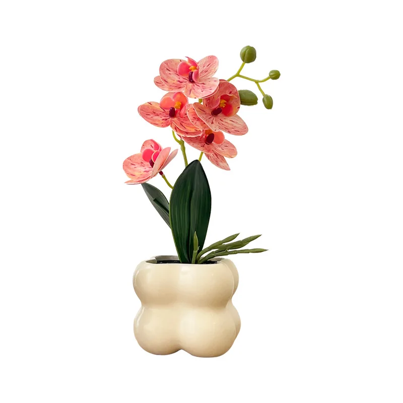 

Artificial Orchid Potted Ceramic Potted Plants And Artificial Butterfly Orchids Decorate Living Room Cabinets for Parties And We