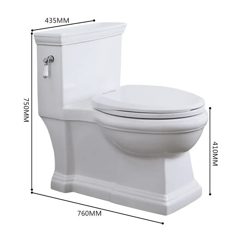 

European retro toilet siphon color deodorant water saving mute