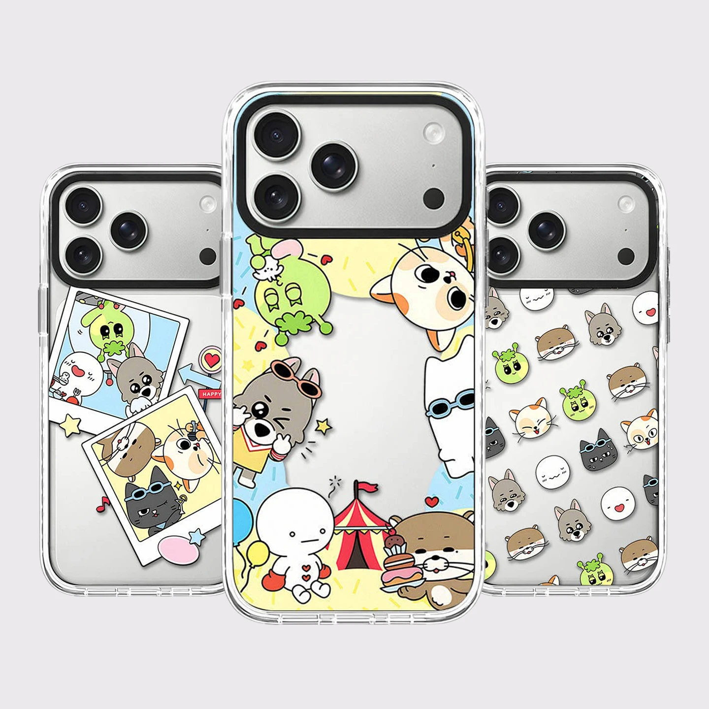 6090664 White Border Magnetic Phone Case Cover for IPhone 13 14 15 16 17 18 Pro Max Case