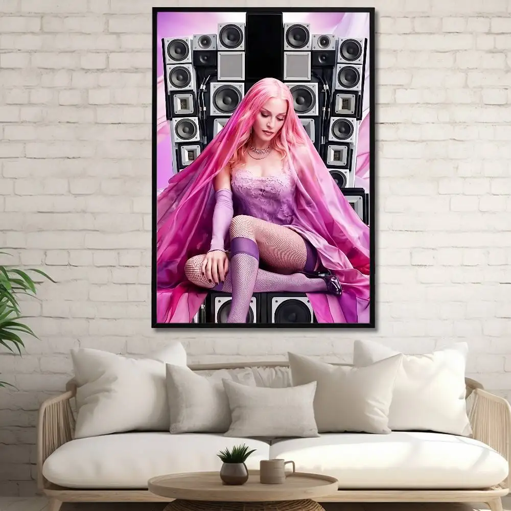 M-Madonnas-S Confessions II Club Bar Paper Vintage Poster Wall Art Painting Bedroom Study Stickers