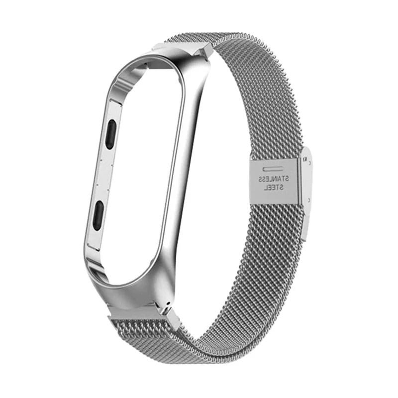 Strap For Xiaomi Mi Band 6 5 4 3 Stainless Steel Mesh Belt Watches Band Smart Watch Bracelets Women Men\'s WristWatch Watchband