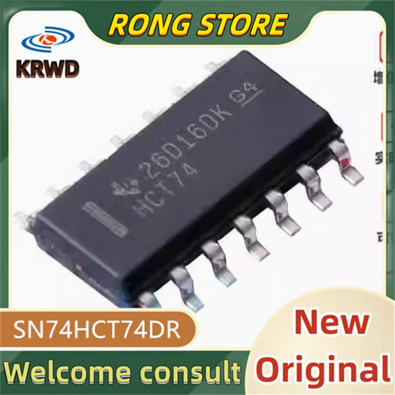 

50PCS HCT74 New and original SN74HCT74DR SN74HCT74D SN74HCT74 74HCT74 SOP-14