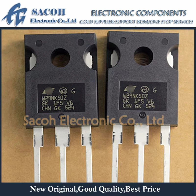 

Refurbished Original 10Pcs/Lot STW29NK50Z W29NK50Z TO-247 500V 31A Zener-Protected MOSFET