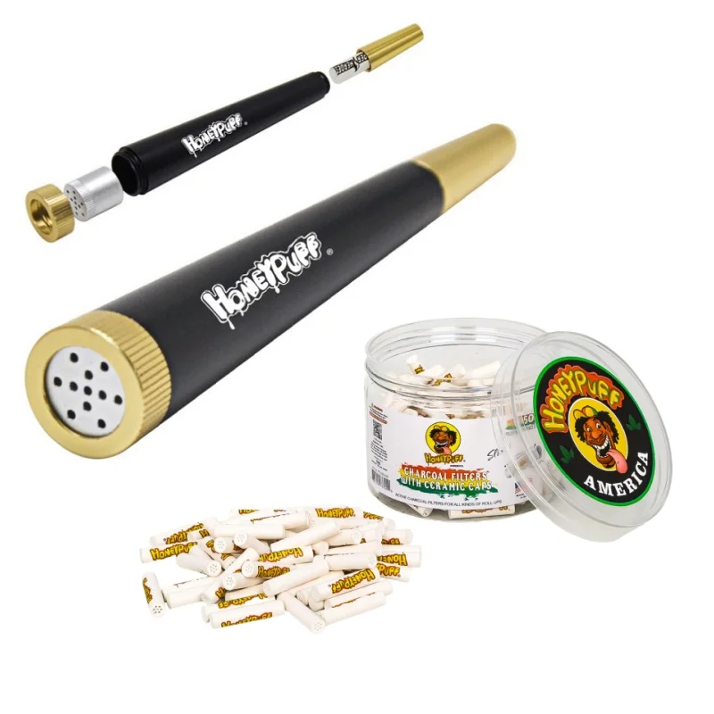 Hochwertige kegelförmige Kräuterpfeife aus Metall, integrierte 6 mm Zigarette, aktive Holzkohle, tragbare Tabakpfeifen, Rauchzubehör