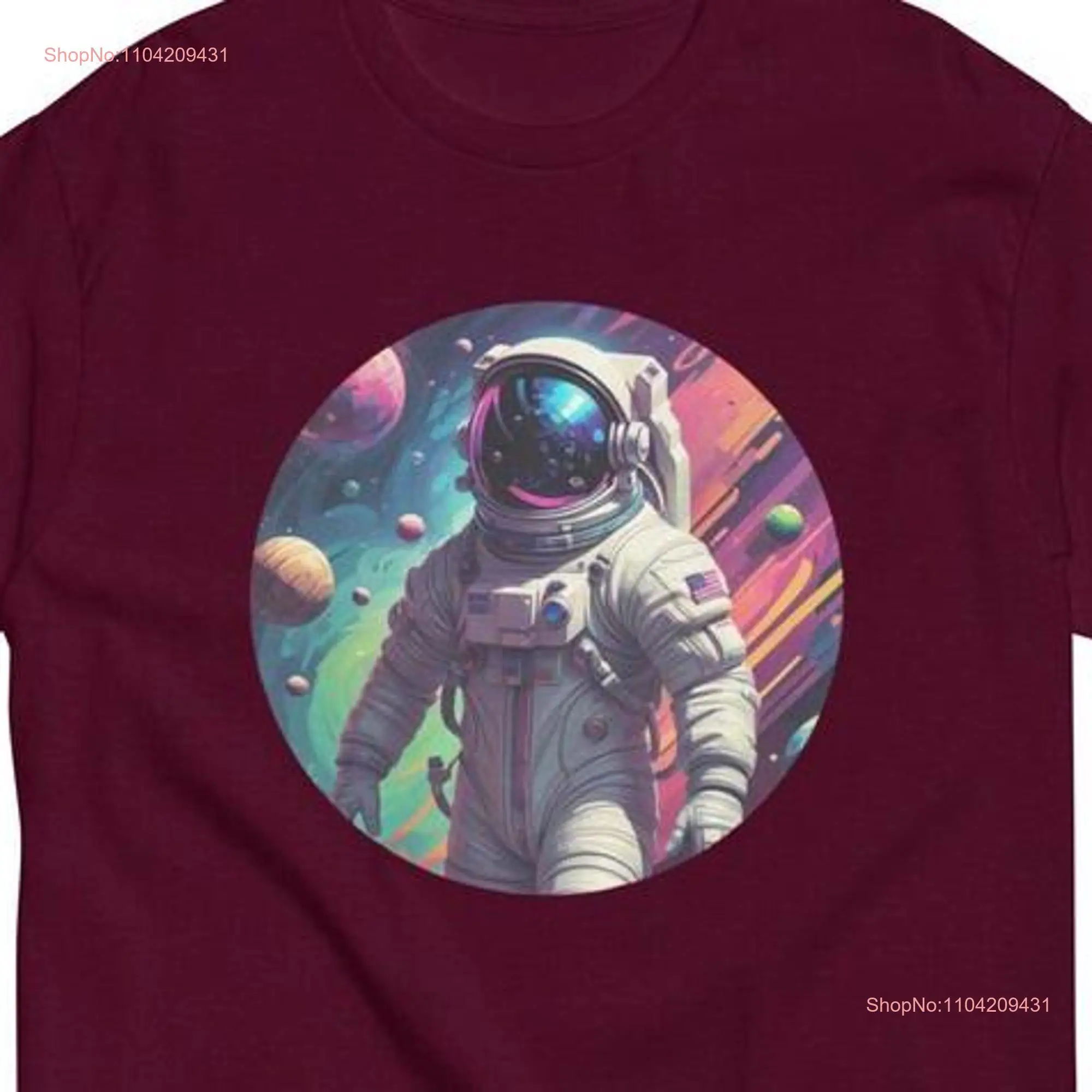 Space Explorer t shirt Sci fi lover Astronomy Futuristic Galactic Hand drawn art classic tee long or short sleeves