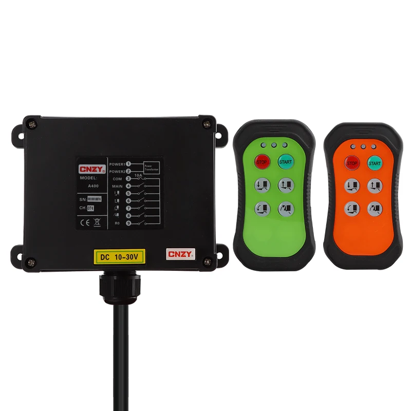 

A400 4 buttons single speed Industrial Wireless Radio Crane Remote Control switches winches Hoist track Crane Lift Control