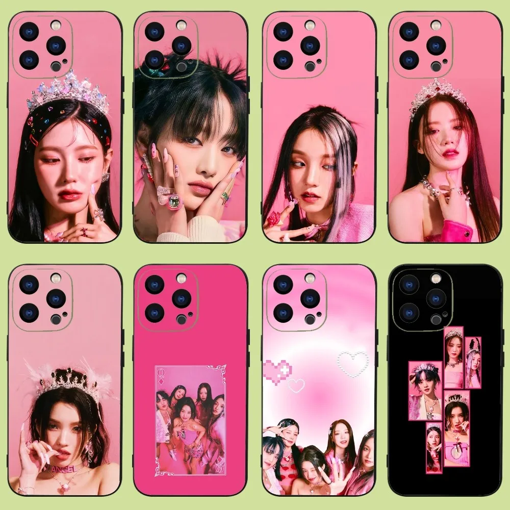 Kpop G-GIDLE Cute  Phone Case For iPhone 15,14,13,12,11 Plus,Pro,Max,XR,XS,X,7,8 Plus,SE,Mini Silicone Soft