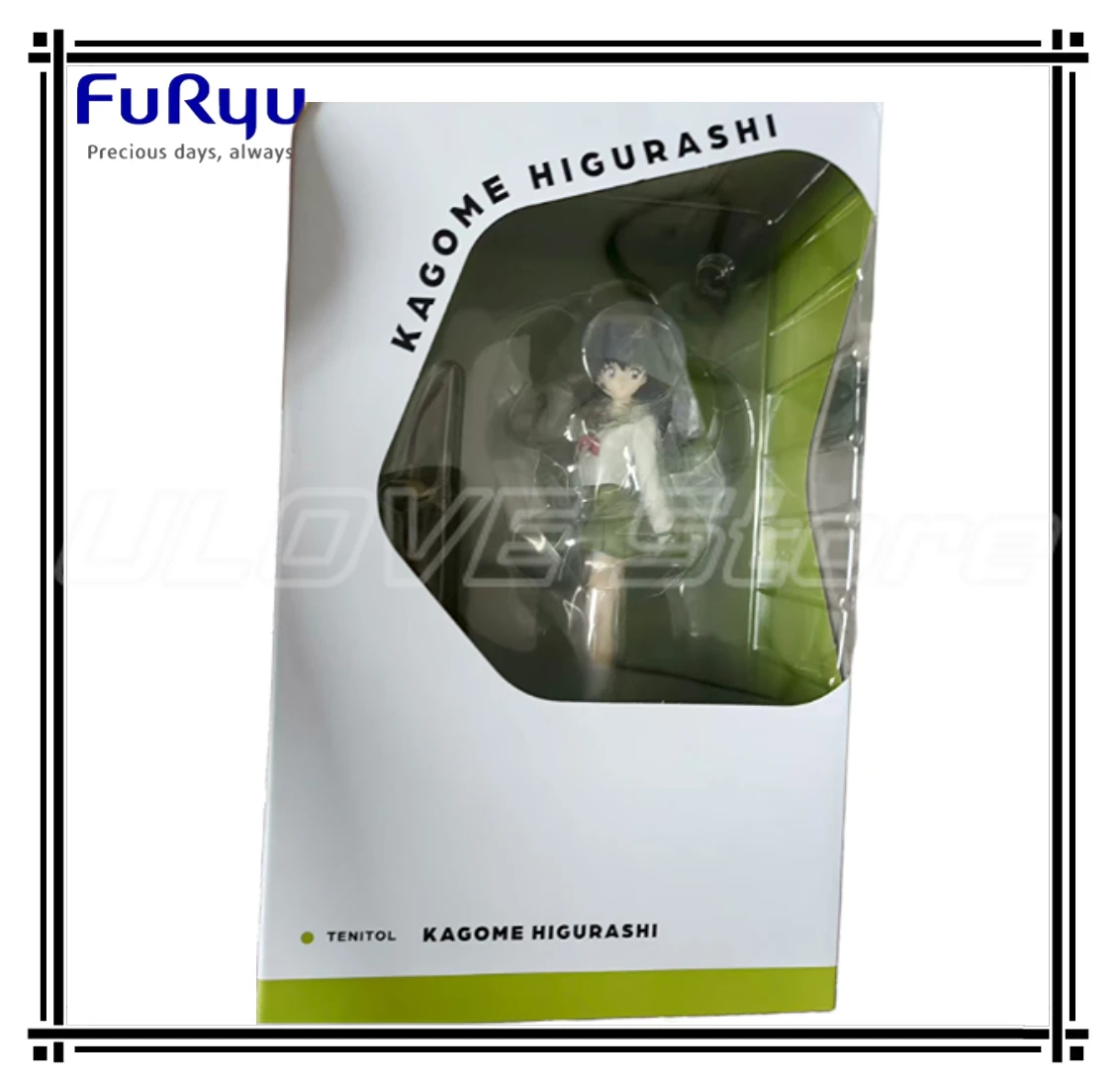 Em estoque original furyu tenereithol inuyasha higurashi kagome figuras de animação modelos coleção ornamentos de presente