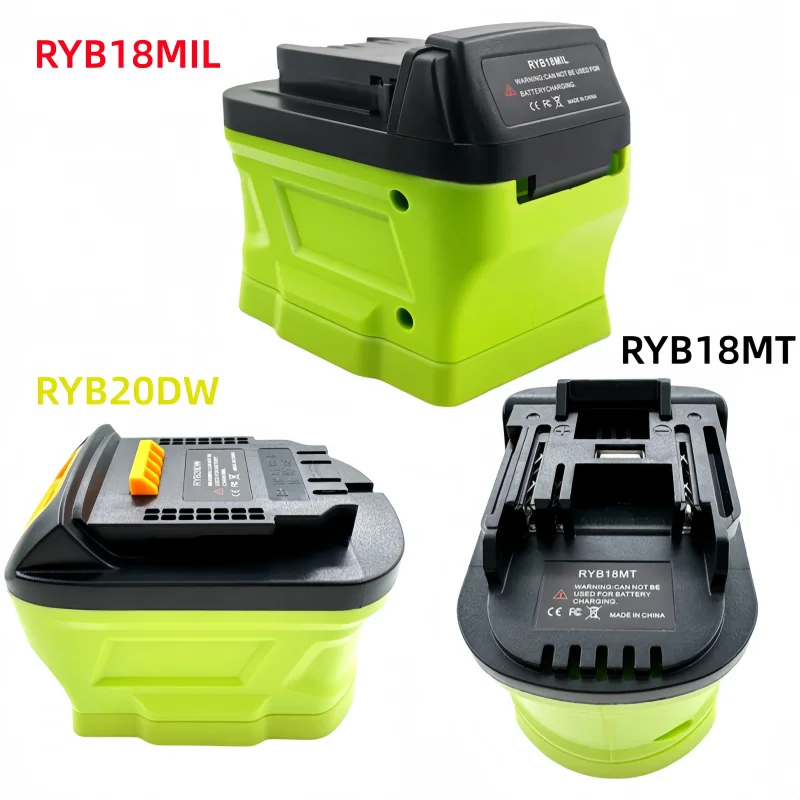 

Tool adapter for Ryobi 18V batteries, can be converted to for Makita/Dewalt/Milwaukee 18V 20V lithium-ion battery power tools