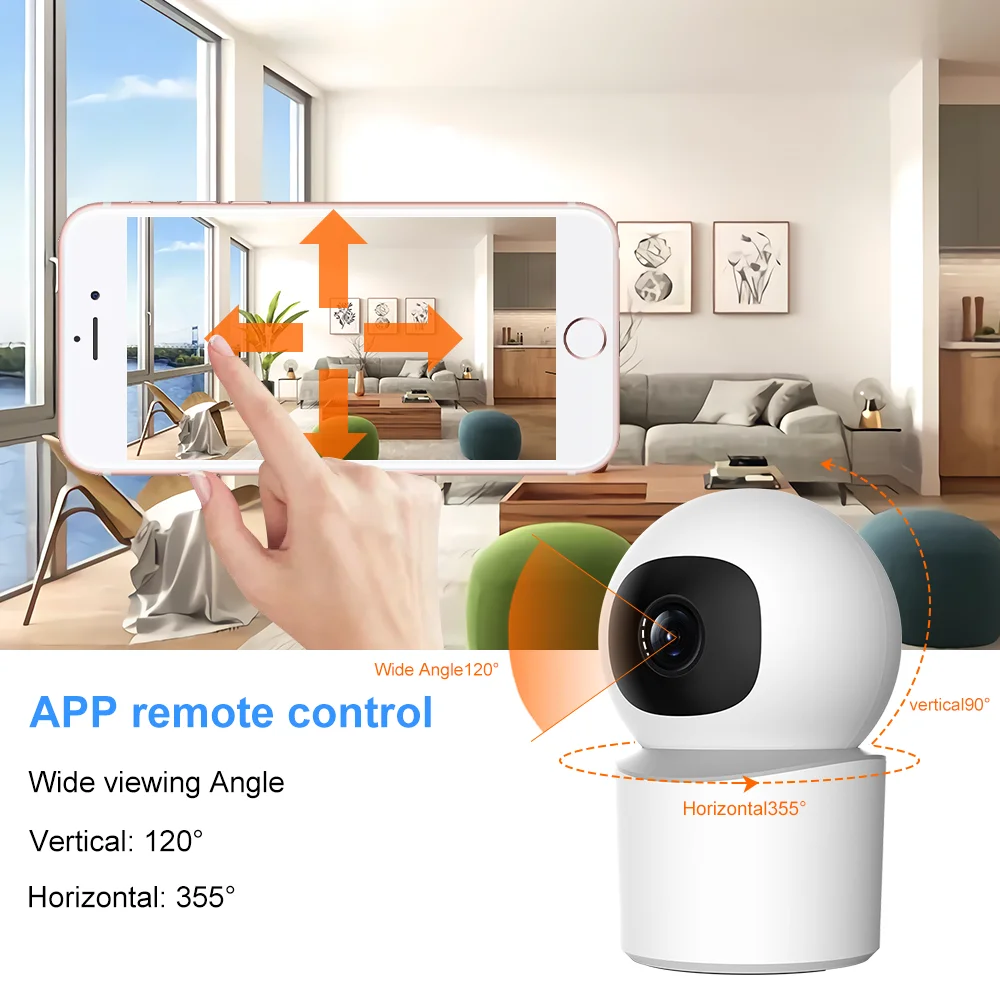 WiFi Camera Indoor Tuya Smart Life HD Mini Wireless Security Home CCTV Surveillance Camera With Auto Tracking Baby Monitor