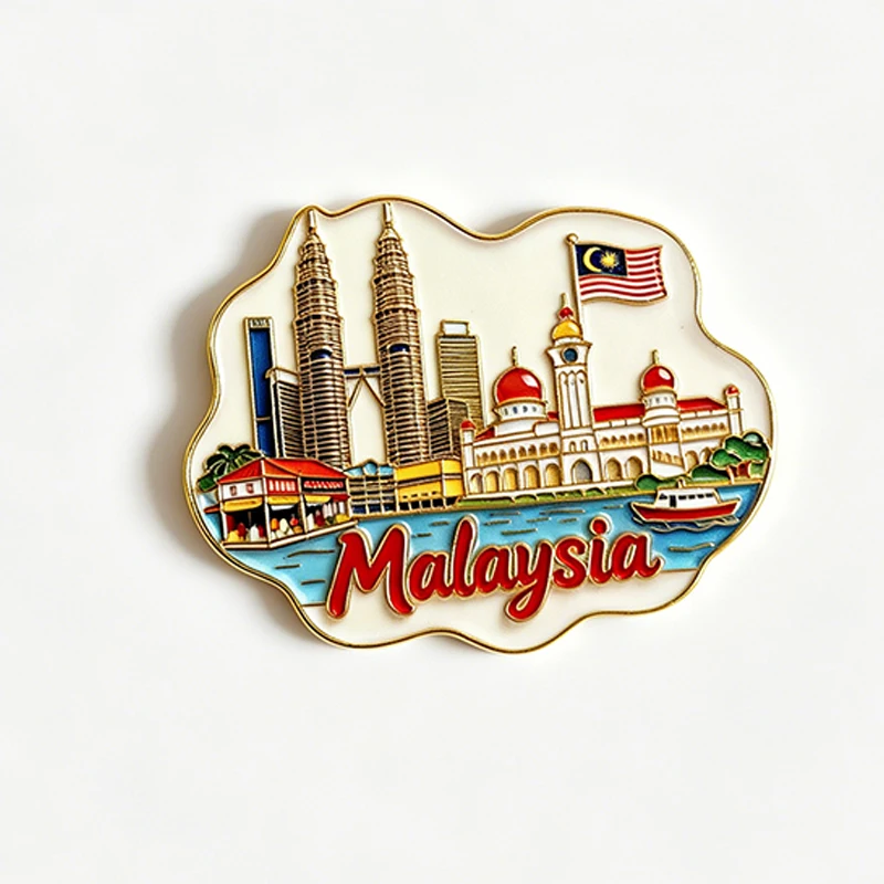 Malaysia Refrigerator Magnets, Kuala Lumpur, Petronas Towers, Semporna, Kota Kinabalu, Foreign Travel Cultural And Creative