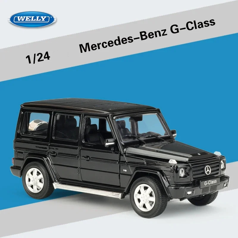 

WELLY 1:24 Mercedes-Benz G-Class SUV Simulation Alloy Car Model - Suitable for Children's Toys and Collections