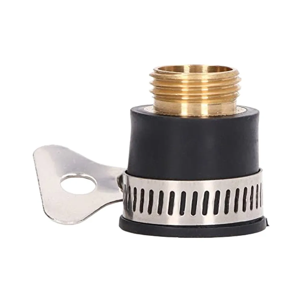 Brass 1/2 inch Faucet Adapter Connector for Washing Machine Garden Hose Pressure Washer and Kitchen Sink Setup