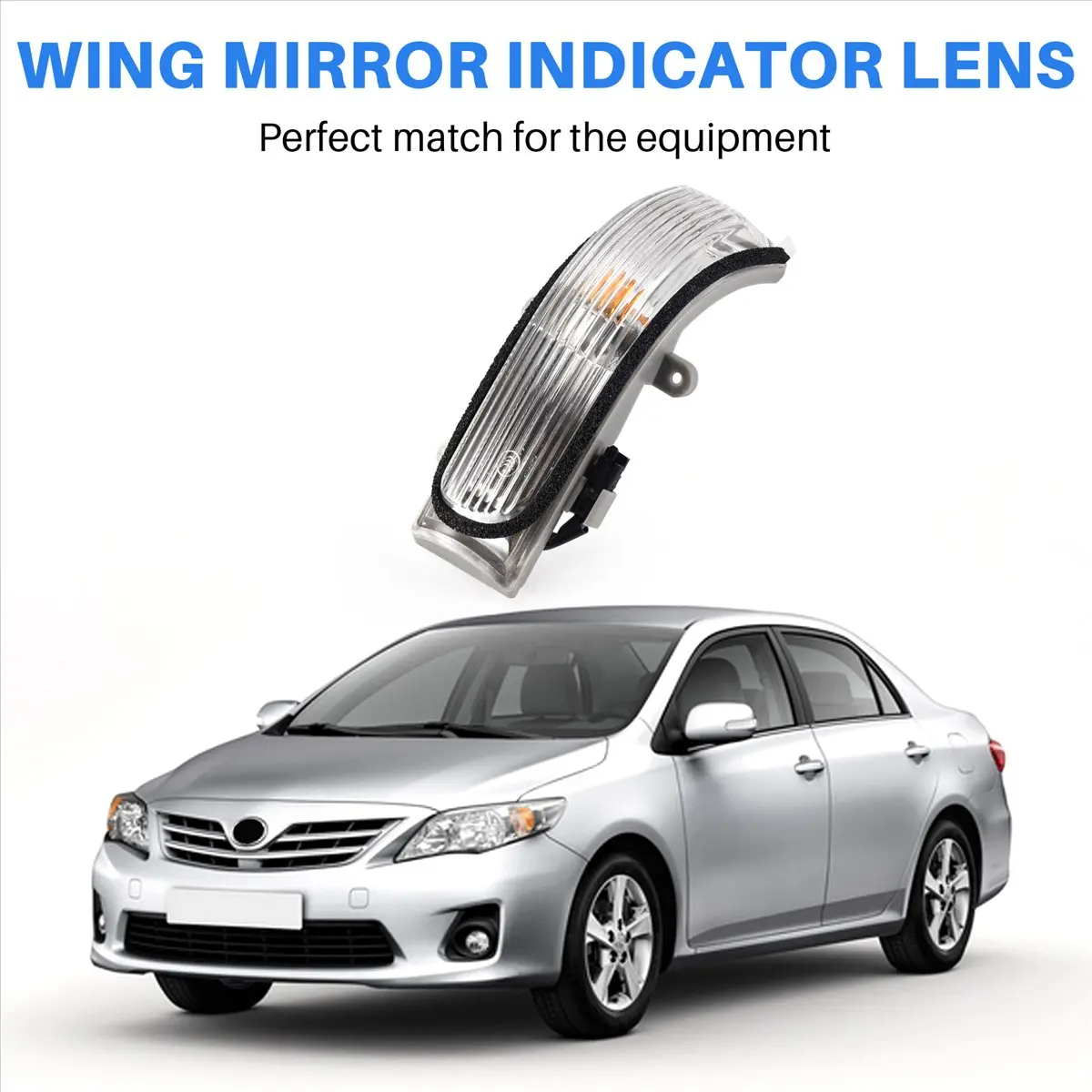 Learned- Right Side(Rh)Wing Mirror Door Indicator Lens Turn Signal Light For Toyota Camry 2006-2011 Vios 2008-2013 81730-06062