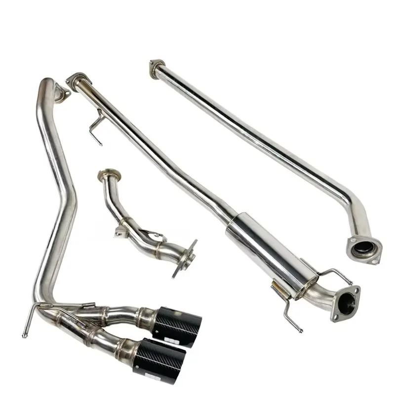 SS304 Stainless Steel Mid-Back Performance Exhaust System For Toyota Hilux Revo N80 2016-2025 2.5