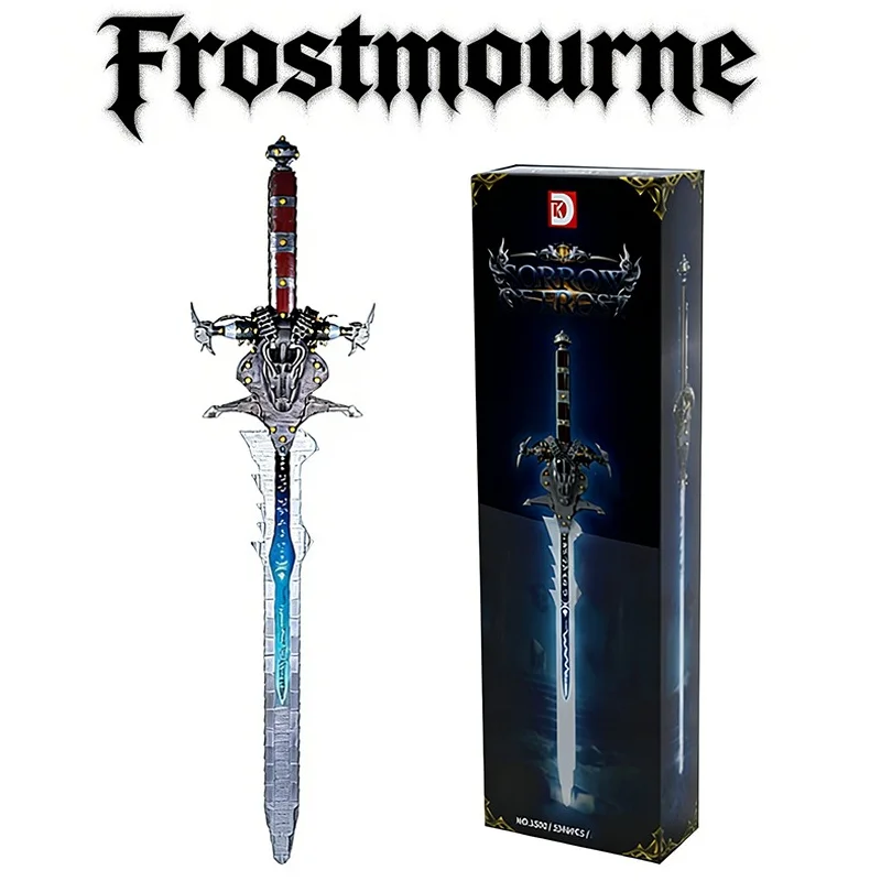 

2353PCS Creative Frostmourne Arthas Death Knight Sword Building Blocks Construction Bricks Toy Gift For Children Adult