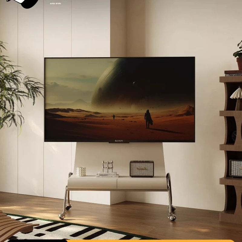 

TV stand Floor-to-ceiling removable bedroom Living room universal TV stand with wheel