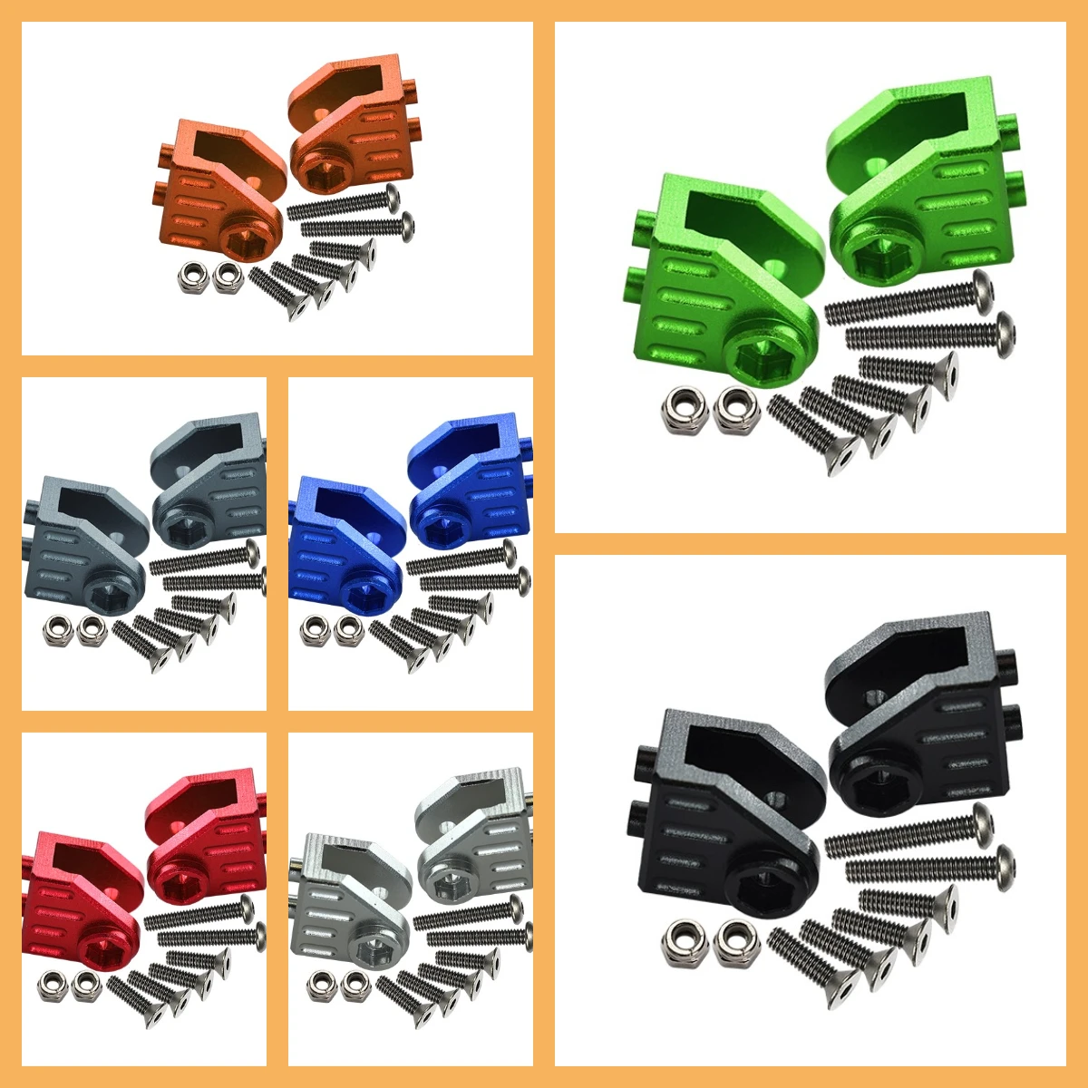 

GPM LOSI 1/8 LMT SOLID AXLE LOS04022 For Aluminum Front/Rear Axle Mount Set