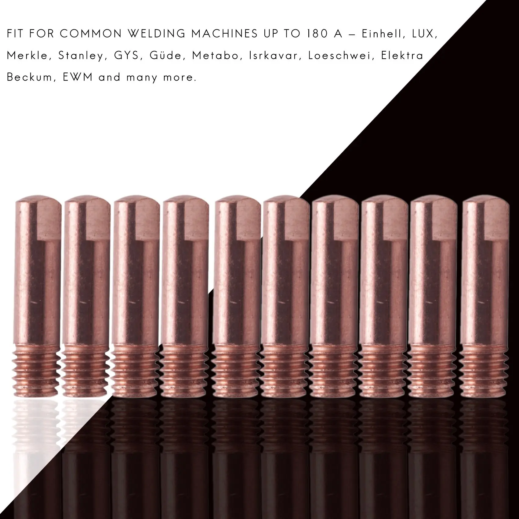 AB47-20Pcs الفوهات الاتصال نصائح أصحاب Mig لحام الاستهلاكية ملحق ل 15Ak Mb15 Mig Co2 شعلة لحام