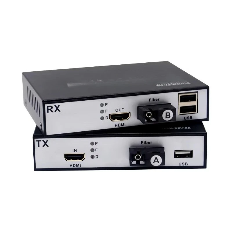 PINWEI PIN-HD+USB 1080P for KVM Over Fiber Extender up to 20KM Fiber Optic Transceivers with USB