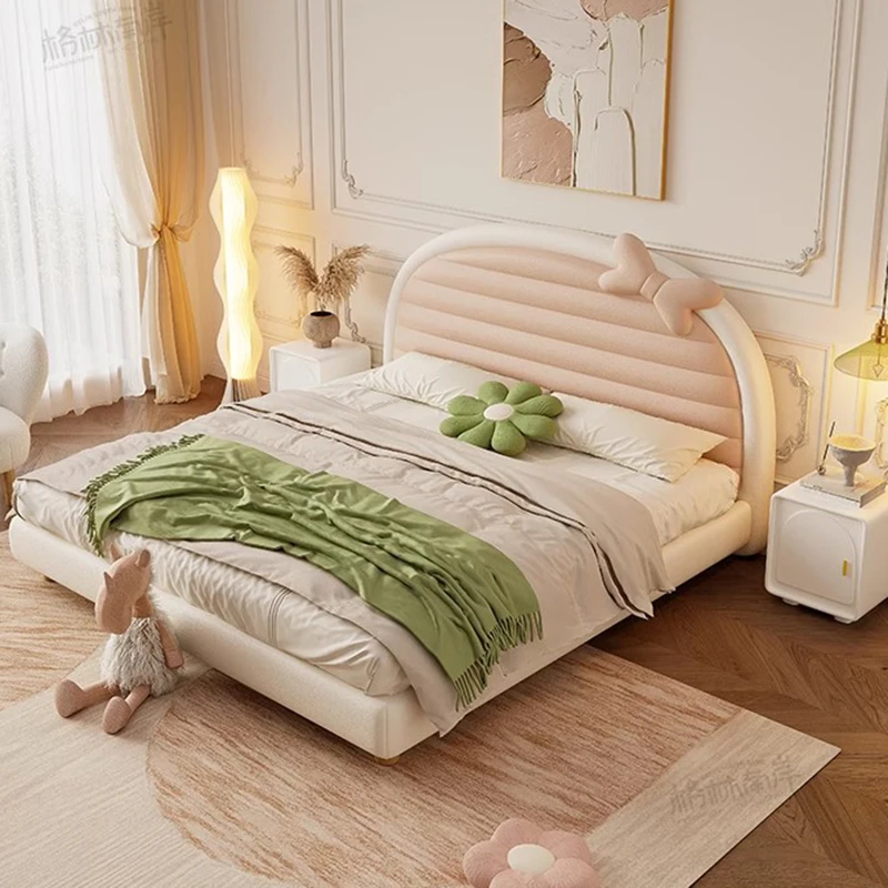 

American Princess Childrens Double Bed Girls House Comferter Loft Queen Bed Luxury Villa Cama Infantil Furniture Home