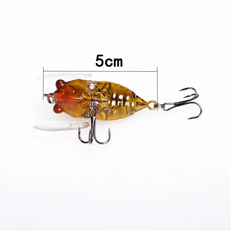 2/4/6PCS Hard Bait Luya Chan Five Colors Available Bionic Cicada Lure 5cm Fake Bait Precise Fish Luring Bait 6g