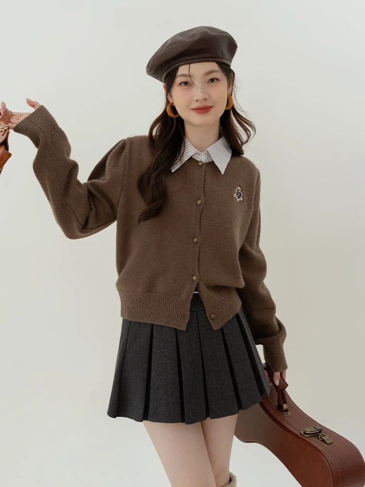 

Loveheynew Ne вязаный свитер, кардиган, женский базовый слой, топ, осень-зима, колледж, длинный свек, смесь полиэстера