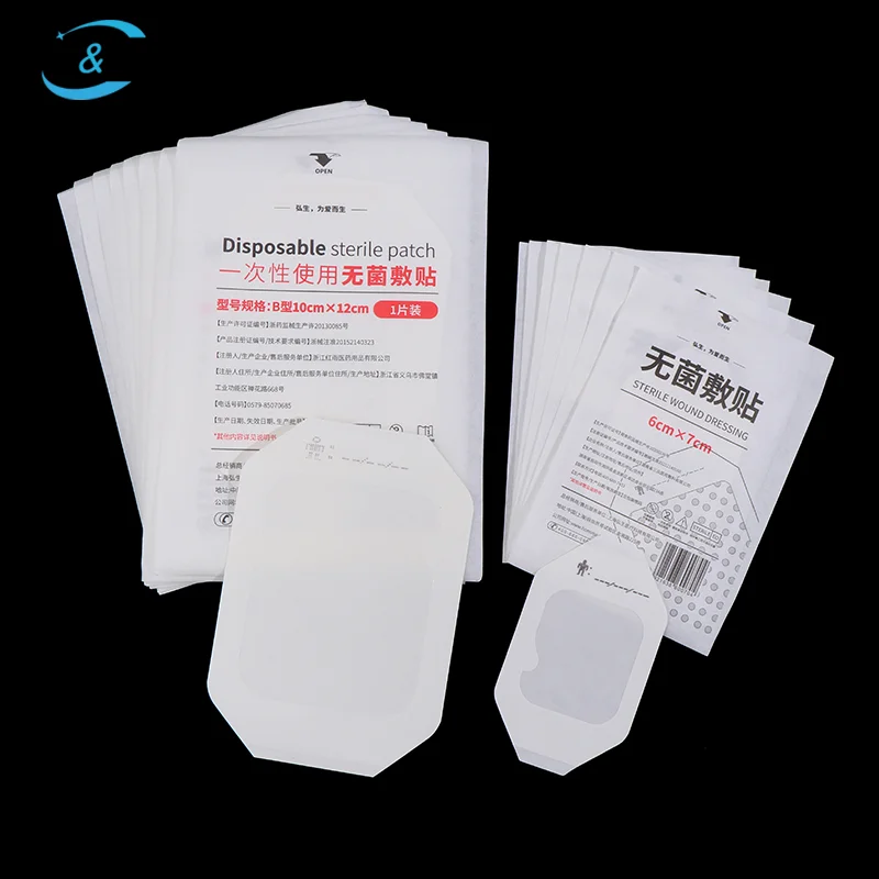 10Pcs Transparent Film Dressing Waterproof Wound Bandage Adhesive Patches Post Infusion Indwelling Needle Fixing Paste