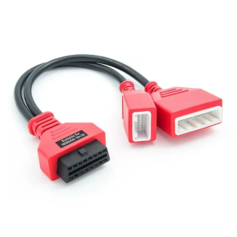 

suitable for NISSAN 16+32 to OBD2 Extension Cable，Nissan car tester adapter cable