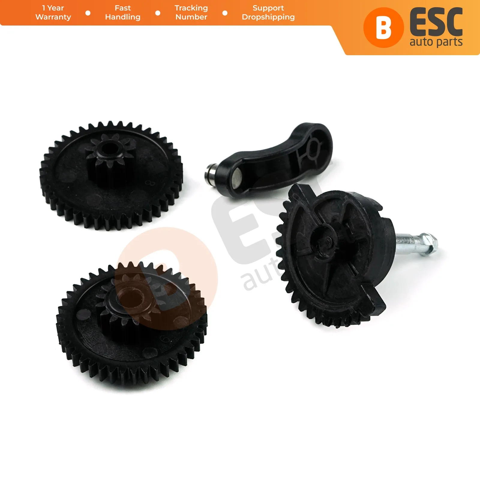 

ESC Auto EGE689 EGR Exhaust Gas Recirculation Valve Cooler Motor Cog Gas Sprocket Actuator Repair Gear Set for Hyundai Kia