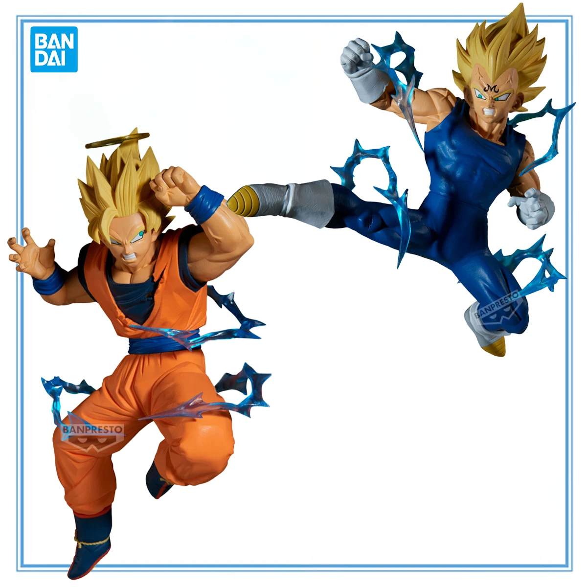 

Original Bandai Spirits Banpresto Match Makers Dragon Ball Z Majin Vegeta SSJ Son Goku SSJ2 Anime Figure Action Figure Gifts
