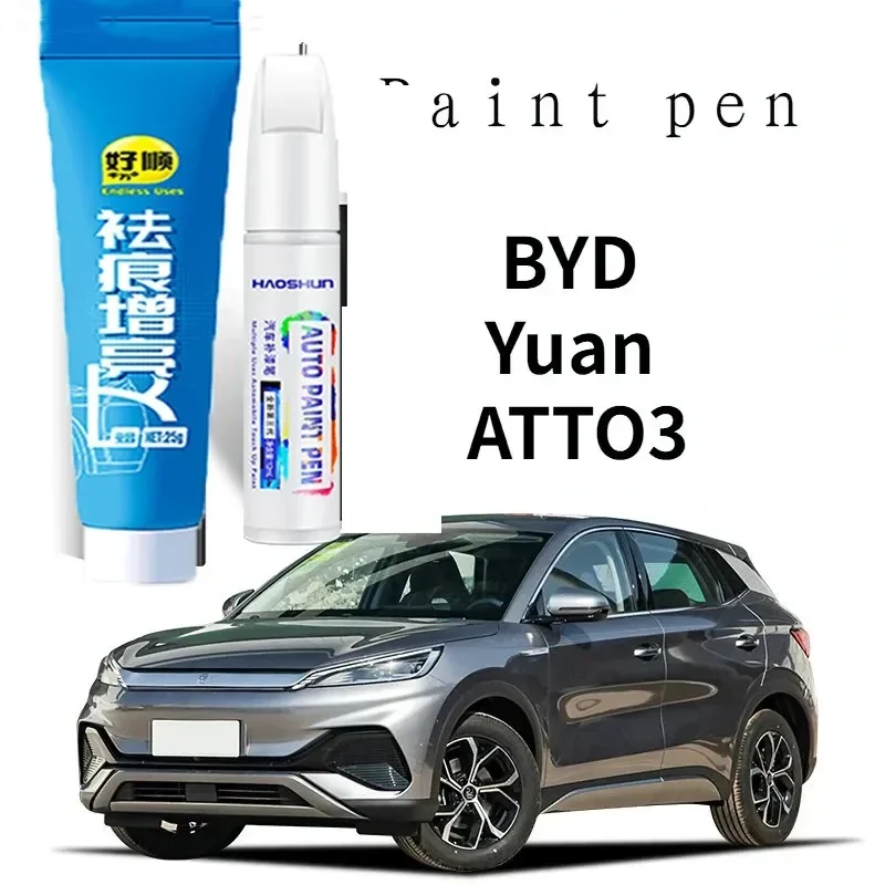 Карандаш для подкраски BYD Yuan Pro, BYD ATTO 3, Yuan Plus, Crystal White, для ремонта царапин на автомобиле BYD ATTO 3