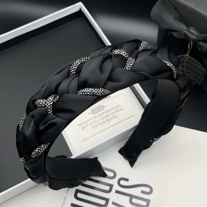 

Модная женская заколка для волос с бриллиантами, повязка на голову для укладки волос и умывания