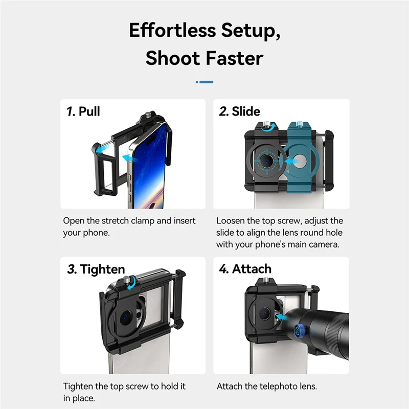 APL-T30X عدسة المقربة للهاتف HD التركيز الداخلي مع ترايبود 30X عدسة المقربة للتصوير الفوتوغرافي المقربة للحفلات الموسيقية #2