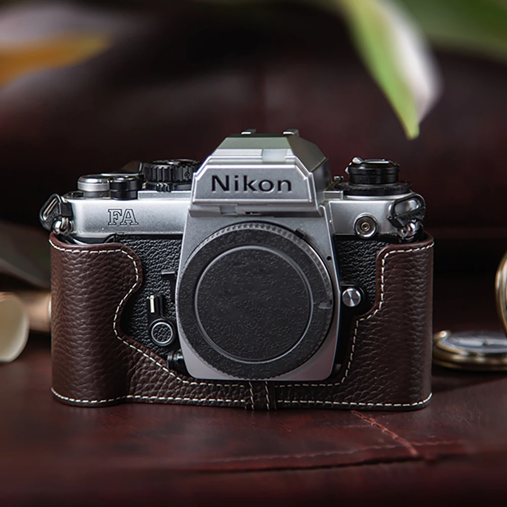 

Protective Case FA Bag Leather Camera Bag For Nikon FA Case Genuine Leather Camera Half Case Photography Accessories