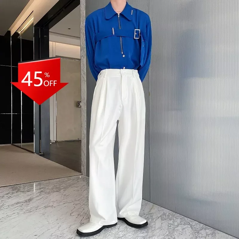 Y2K Simple Casual Straight Korean Style Pants streetwear joggers 하렘 바지 baggy hosen men y2k 1:1 vintage men clothing pants