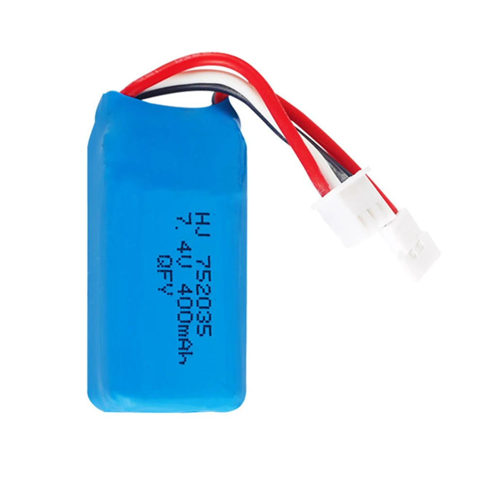 7.4V 400mAh 2S Lithium Battery XH2.54/JST/PH2.0/SM Plug For RC DM007 Airplane Quadcopter Drone Helicopter Toy Parts 7.4V battery