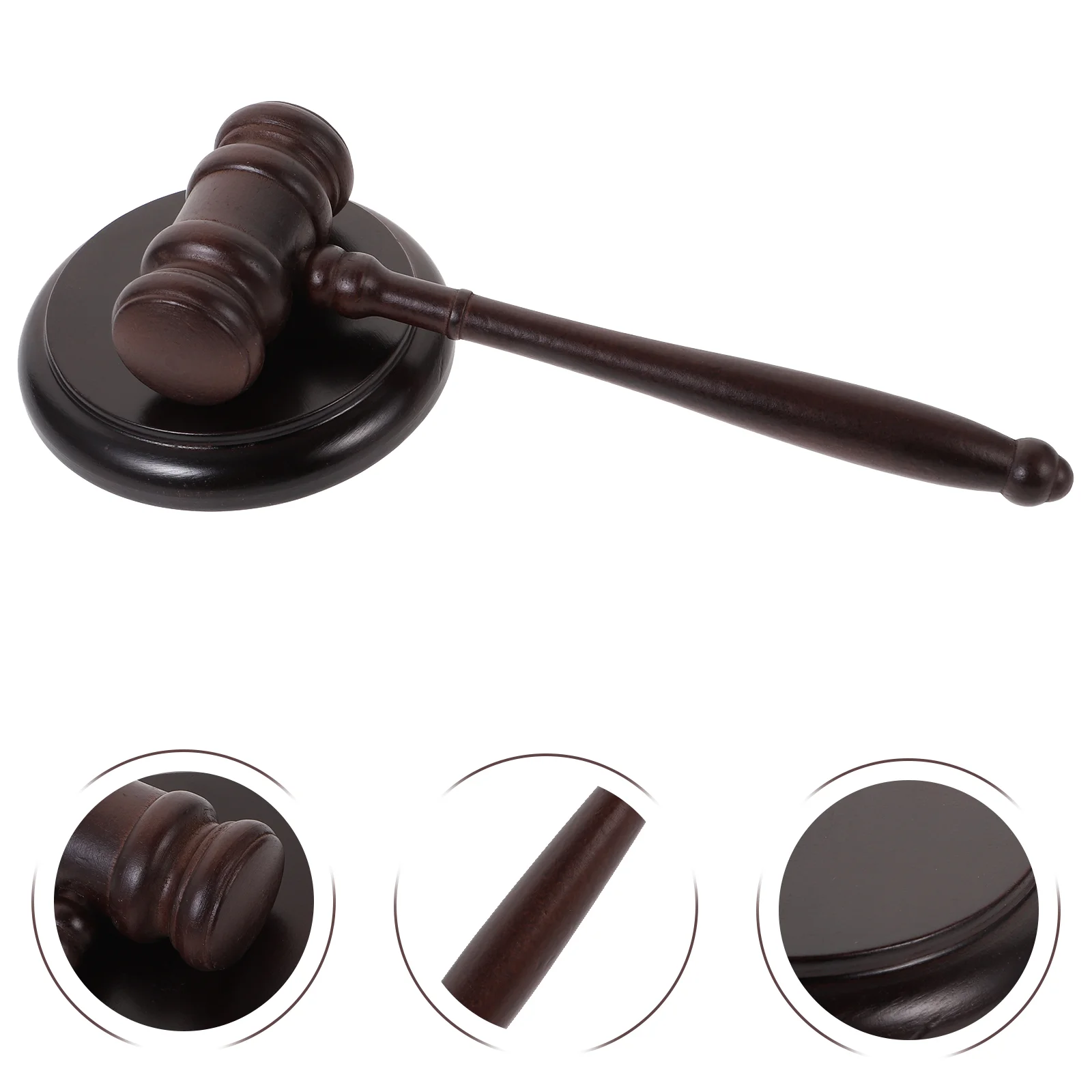 Auction Hammer Role Play Toy Tool Court Gavel for Judge Knock Props Mini Kids' Courtroom Lawyer Wooden Order