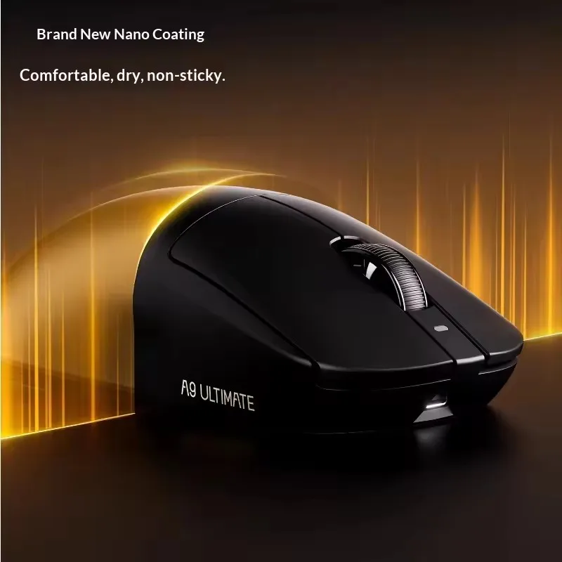 ATK A9 Air Ultimate Tri-Model Wireless Gaming Mouse Dual 8KHz 42000DPI 750IPS PAW3950UItra Lightweight Ergonomic E-sports Custom