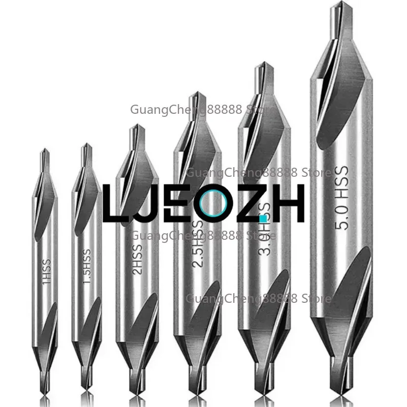 High-speed Steel Straight Groove Center Drill 60 Degree Fixed Point Drill Positioning 172A Dot Metric Center Drill Bit