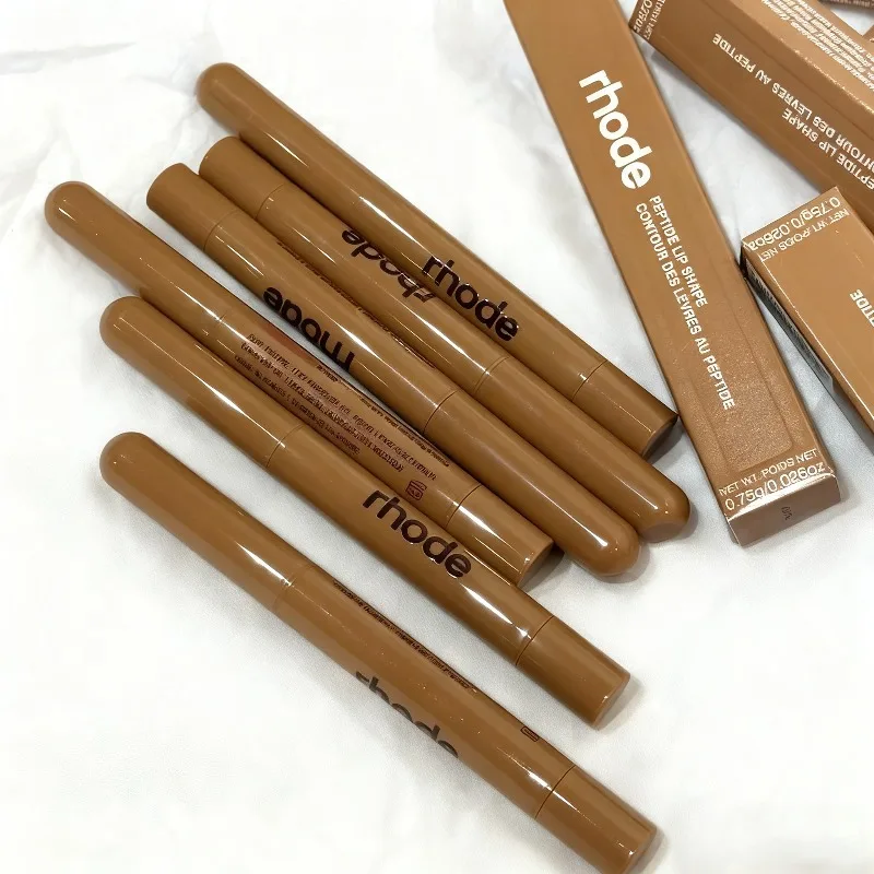 Marca de moda de lujo, lápiz labial péptido de piel, delineador de labios duradero, brillo de labios, mejora de contorno, espejo de maquillaje de labios, Cosméticos de belleza INS