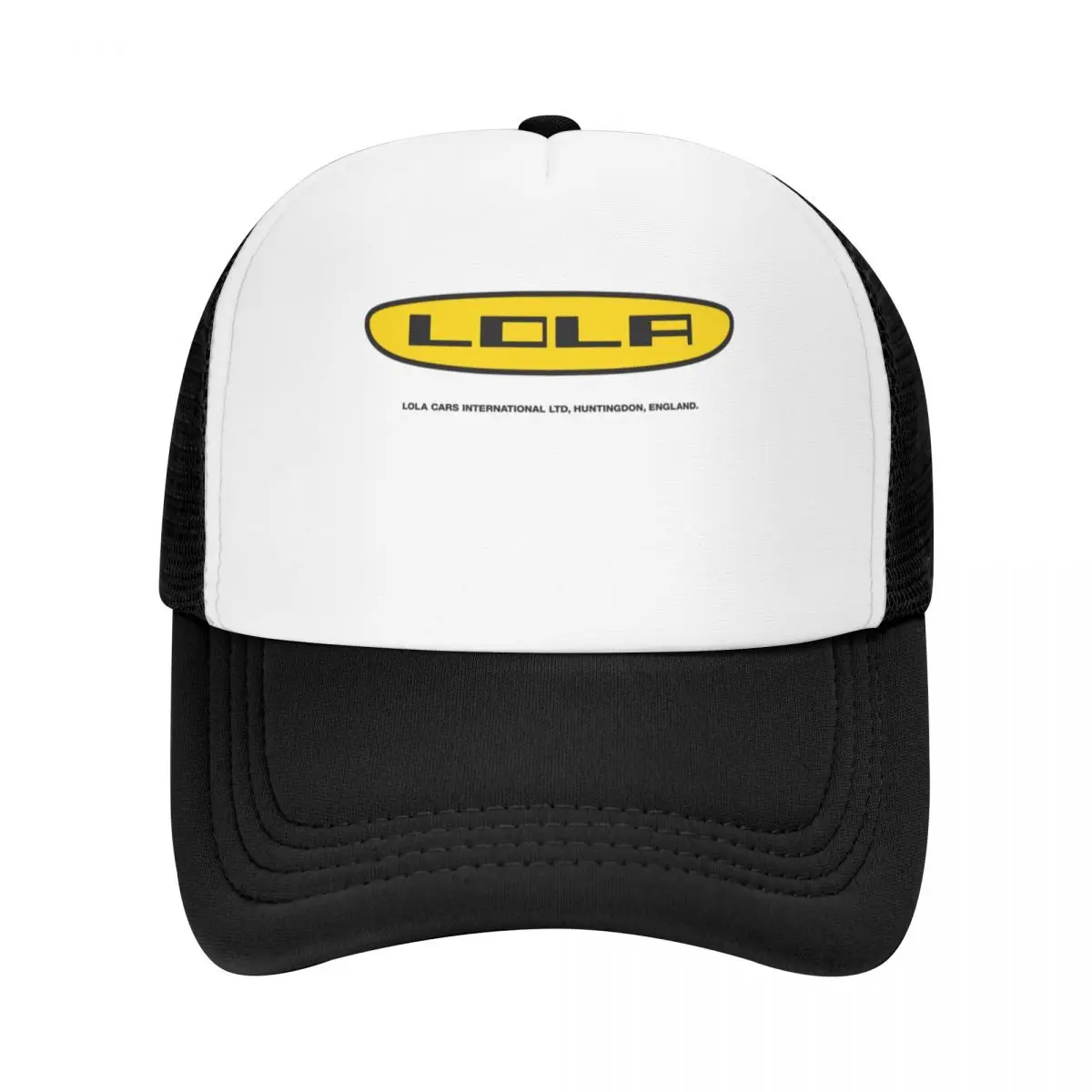 

Lola Racing cars 1960&x27;s logo - with original factory addressEssential T-Shirt Baseball Cap Luxury Man Hat Mens Women's