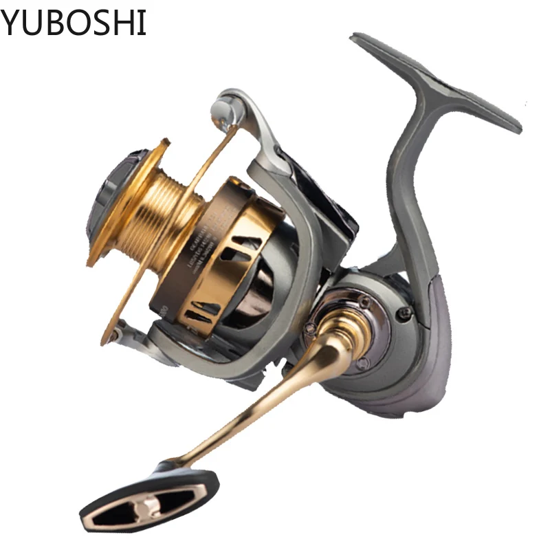 

YUBOSHI 1000 2000 3000 4000 5000 Series Lightweight 5.1:1/5.5:1 Fishing Wheel Aluminum Alloy Rocker Spinning Fishing Reel