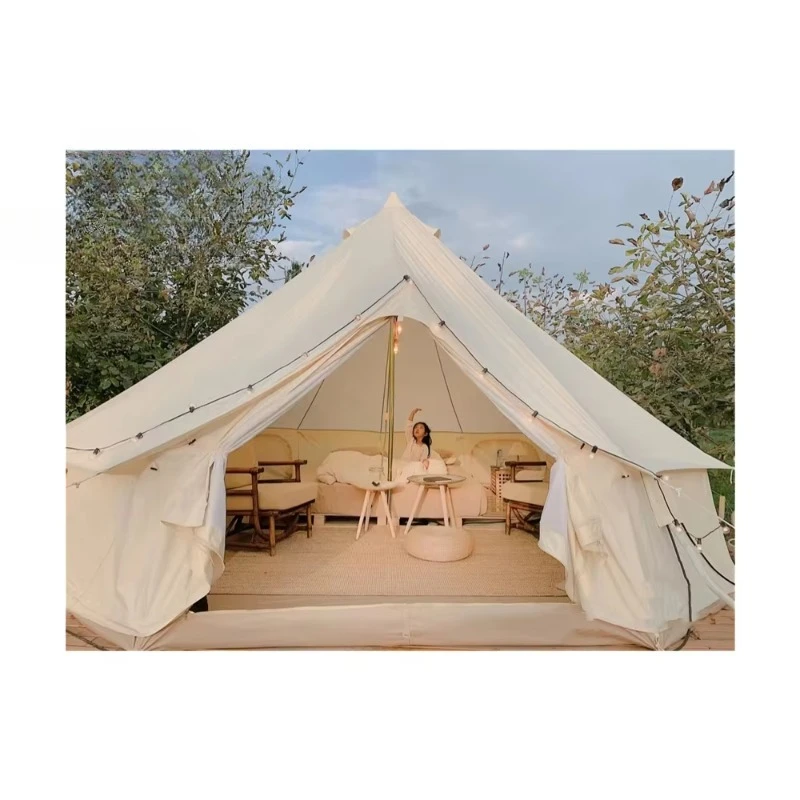 Summer Outdoor Fishing Beach Bell Tent Glamping Family Party Camping Tent Camping & Hiking