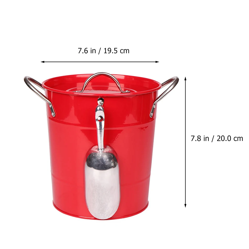

4 .5L Drinks Thickened Ice Bucket Baby Buckets for Parties Acrylic Vintage Beverage Cooling